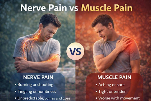 Nerve Pain vs Muscle Pain - How to Tell the Difference